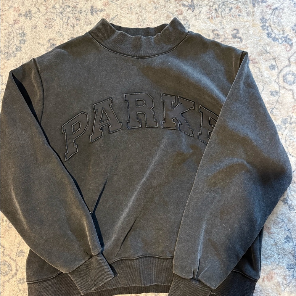 Parke Black halloween drop mockneck